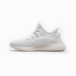 Adidas Yeezy 350 Boost V2 “Cream White” sneaker featuring triple white design