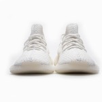 Adidas Yeezy 350 Boost V2 “Cream White” sneaker featuring triple white design