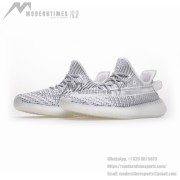 Adidas Yeezy Boost 350 V2 "Static" - Premium White & Gray Sneakers | Translucent Stripe Design