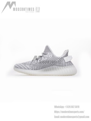 Adidas Yeezy Boost 350 V2 "Static" - Premium White & Gray Sneakers | Translucent Stripe Design