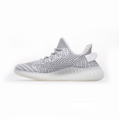 Adidas Yeezy Boost 350 V2 "Static" - Premium White & Gray Sneakers | Translucent Stripe Design