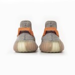 Adidas Yeezy Boost 350 V2 True Form EG7492 Limited Edition Sneaker with Grey Tones and Orange Accents