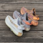 Adidas Yeezy Boost 350 V2 True Form EG7492 Limited Edition Sneaker with Grey Tones and Orange Accents