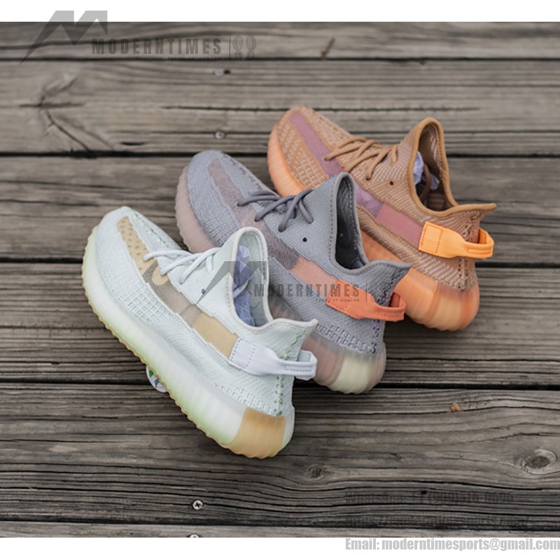 Adidas Yeezy Boost 350 V2 True Form EG7492 Limited Edition Sneaker with Grey Tones and Orange Accents