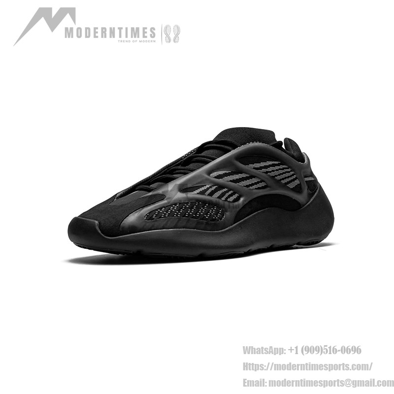 アディダス Yeezy 700 V3 Alvah H67799 - 未来的なオールブラックデザインと軽量な快適性