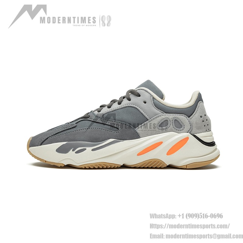 Adidas Yeezy Boost 700 Magnet FV9922 - Premium Grey Design with Orange Accents