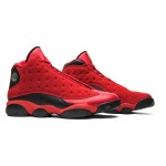 Air Jordan 13 Retro "Black Red" DJ5982-602 - Red Suede and Black Leather Sneakers