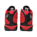 Air Jordan 13 Retro "Black Red" DJ5982-602 - Red Suede and Black Leather Sneakers