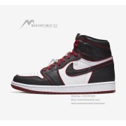 Air Jordan 1 High OG 'Bloodline' 555088-062 - Classic Black, White, and Red Colorway, Timeless Design