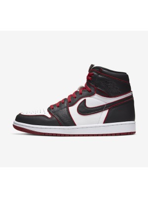 Air Jordan 1 High OG 'Bloodline' 555088-062 - Classic Black, White, and Red Colorway, Timeless Design