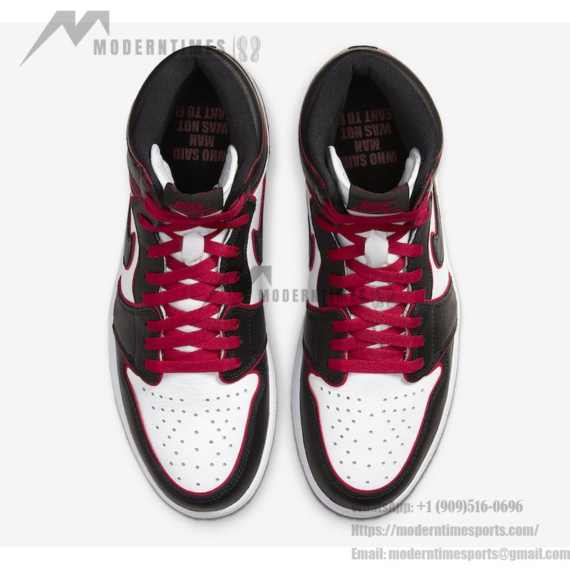 Air Jordan 1 High OG 'Bloodline' 555088-062 with Classic Black, Red, and White Colorway