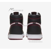 Air Jordan 1 High OG 'Bloodline' 555088-062 - Classic Black, White, and Red Colorway, Timeless Design
