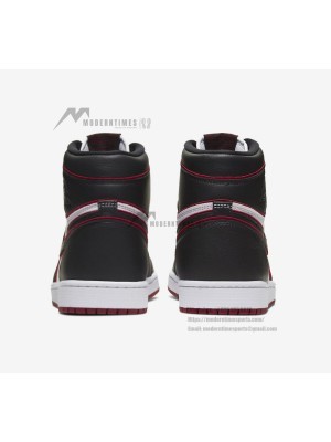 Air Jordan 1 High OG 'Bloodline' 555088-062 - Classic Black, White, and Red Colorway, Timeless Design