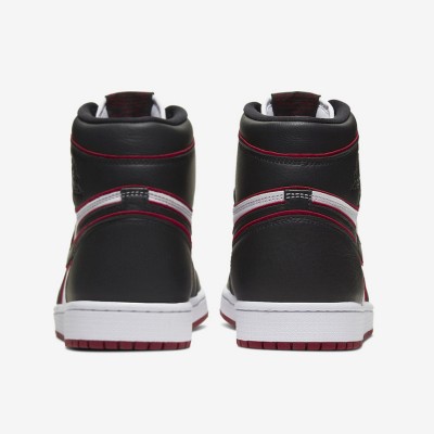 Air Jordan 1 High OG 'Bloodline' 555088-062 - Classic Black, White, and Red Colorway, Timeless Design