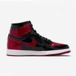 Air Jordan 1 High OG Patent Bred 555088-063 in Classic Black and Red Colorway