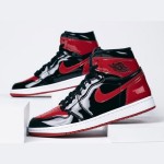 Air Jordan 1 High OG Patent Bred 555088-063 in Classic Black and Red Colorway