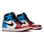 Air Jordan 1 High OG Fearless CK5666-100 in Red, White, and Blue Patent Leather