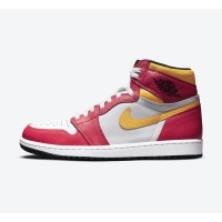 Air Jordan 1 High OG Light Fusion Red 555088-603 - Vibrant Red and Orange Classic Design