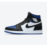 Air Jordan 1 High OG "Game Royal Toe" 555088-041 Classic Black White Blue Colorway Limited Edition Basketball Shoes