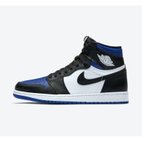 Air Jordan 1 High OG "Game Royal Toe" 555088-041 Classic Black White Blue Colorway Limited Edition Basketball Shoes