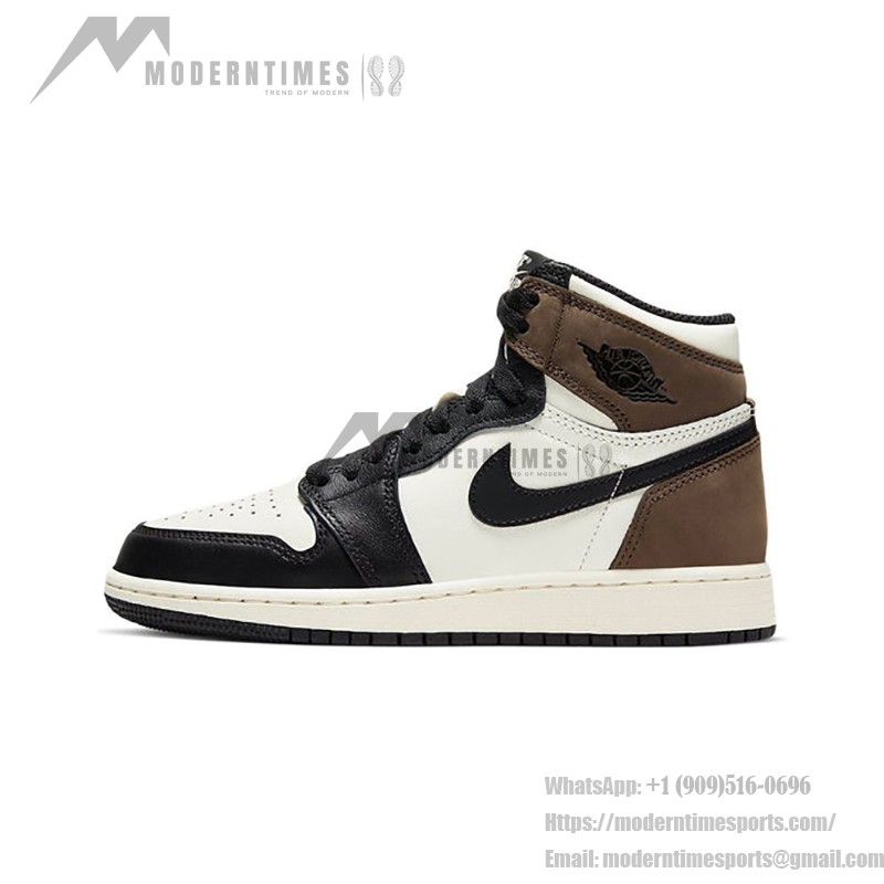 AJ1 Nike Air Jordan 1 Retro High OG GS Dark Mocha Top View