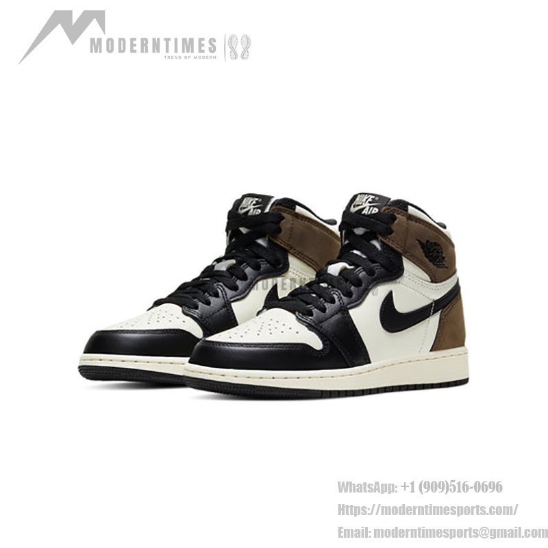 AJ1 Nike Air Jordan 1 Retro High OG GS Dark Mocha Top View