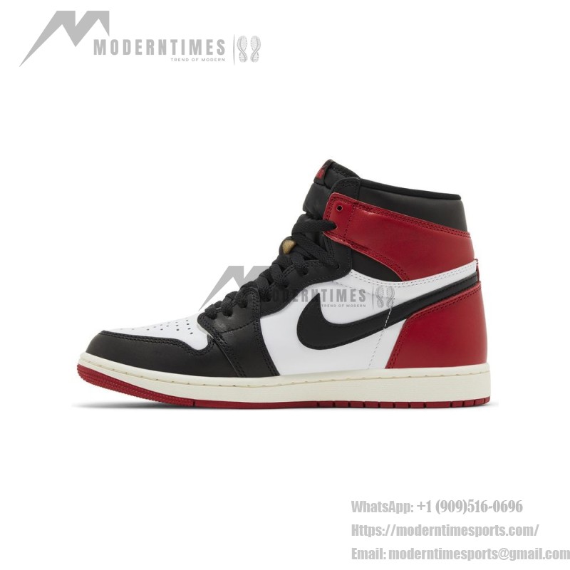 Air Jordan 1 Retro High OG Black Toe Men's Shoes Side View