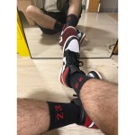 Air Jordan 1 Retro High OG Black Toe Men's Shoes Side View