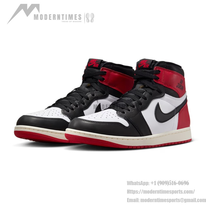 Air Jordan 1 Retro High OG Black Toe Men's Shoes Side View