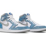 Air Jordan 1 High OG Hyper Royal 555088-402 in Light Blue and Grey