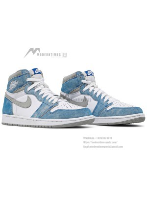 Air Jordan 1 High OG Hyper Royal 555088-402 - Classic Light Blue and Grey Design