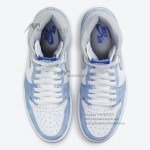 Air Jordan 1 High OG Hyper Royal 555088-402 in Light Blue and Grey