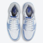 Air Jordan 1 High OG Hyper Royal 555088-402 in Light Blue and Grey