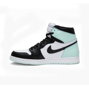 Air Jordan 1 High OG NRG 'Igloo' 861428-100 Limited Edition White Black Turquoise Basketball Shoes