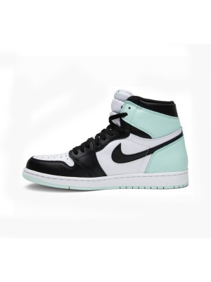 Air Jordan 1 High OG NRG 'Igloo' 861428-100 Limited Edition White Black Turquoise Basketball Shoes