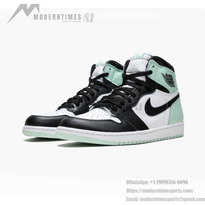 Air Jordan 1 High OG NRG 'Igloo' 861428-100 Limited Edition White Black Turquoise Basketball Shoes