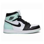 Air Jordan 1 High OG NRG 'Igloo' 861428-100 Limited Edition White Black Turquoise Basketball Shoes