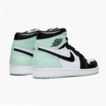 Air Jordan 1 High OG NRG 'Igloo' 861428-100 Limited Edition White Black Turquoise Basketball Shoes