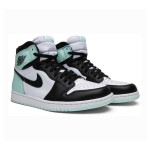 Air Jordan 1 High OG NRG 'Igloo' 861428-100 Limited Edition White Black Turquoise Basketball Shoes