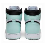 Air Jordan 1 High OG NRG 'Igloo' 861428-100 Limited Edition White Black Turquoise Basketball Shoes