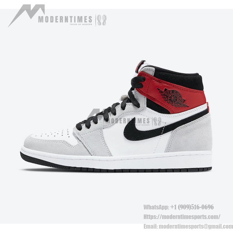 Air Jordan 1 High OG Light Smoke Grey 555088-126 in Classic and Elegant Grey Design