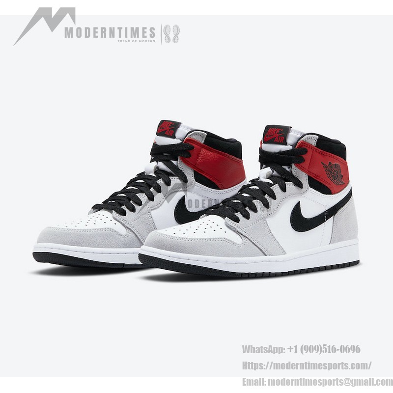 Air Jordan 1 High OG Light Smoke Grey 555088-126 in Classic and Elegant Grey Design