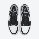 Air Jordan 1 Low 553558-040 - Classic Black & White Low-Top Sneaker with Smooth Leather Upper