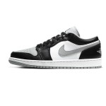 Air Jordan 1 Low 553558-039 - Luxurious Black Low-Top Sneaker with Metallic Gold Accents