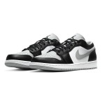 Air Jordan 1 Low 553558-039 - Luxurious Black Low-Top Sneaker with Metallic Gold Accents