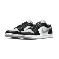 Air Jordan 1 Low 553558-039 - Luxurious Black Low-Top Sneaker with Metallic Gold Accents