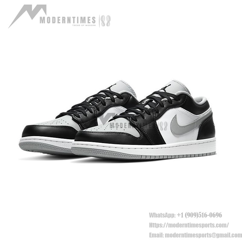 Air Jordan 1 Low 553558-039 - Luxurious Black Low-Top Sneaker with Metallic Gold Accents