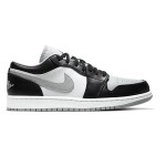 Air Jordan 1 Low 553558-039 - Luxurious Black Low-Top Sneaker with Metallic Gold Accents