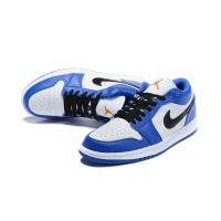 Air Jordan 1 Low Code 553558-401 - Classic Blue Design with Modern Comfort