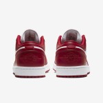 Air Jordan 1 Low 553558-611 - Bold Red Low-Top Sneaker with Black & White Accents